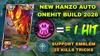 NEW HANZO 25 KILLS IN 10 MINUTES!!💀 (Must try this new hanzo build and emblem 2026)
