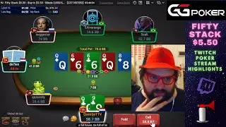Deep Run in $5.50 Fifty Stack at GGPoker - Questje's MTT Highlights!