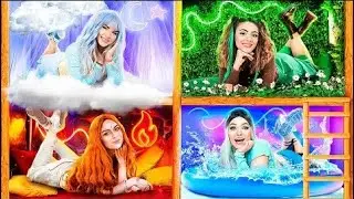 Dört Element Bir Ranza İnşa Eder! Ateş Kızı, Su Kızı, Hava Kızı ve Toprak Kızı