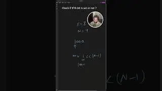 check if Nth bit is set or not #codinginterview #coding
