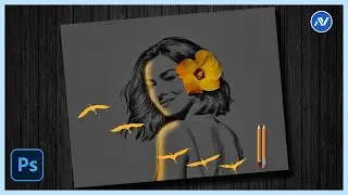 Glowing Sketch Effect in Photoshop 2024 | Photoshop Tutorial 2024