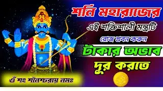 শনি দেবের এই শক্তিশালী মন্ত্রটি শ্রবন করুন অর্থ ভাগ্য খুলে যাবে | shani mantra for money and success
