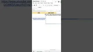 How to Generate QR CODE in Google Sheets | Create QR Code from Website Link (Tutorial) #shorts