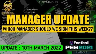 MANAGER UPDATE | SIGNABLE BEST MANAGERS FOR THIS WEEK | PES 2021 MOBILE