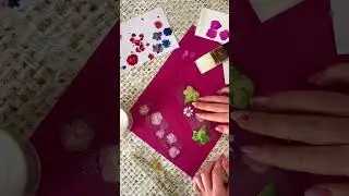 Blumen Lesezeichen selber machen