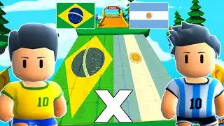 BRASIL X ARGENTINA | NÃO PODE TOCAR NAS CORES DAS BANDEIRAS NO STUMBLE GUYS