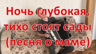 Ночь глубокая, тихо стоят сады на баяне