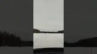 Winter Driving in Finland ❄️🚘 #winter #driving #Finland #shorts