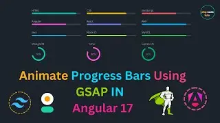 🤯Animate Tailwind CSS Progress bars using GSAP in Angular 17 |Tailwind CSS Progress bar Animation