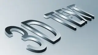 Урок фотошопа. Как сделать 3D текст в Photoshop CS6.