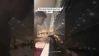 Coldplay - The Scientist (piano cover at Bayfront mrt)