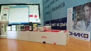 тест беспроводного сканера штрих кода от Атол