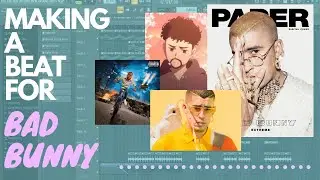 Making a SIMPLE Bad Bunny Type Beat in FL STUDIO