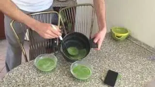 #137: Крем-суп из зелёного горошка с маслом из лесного ореха