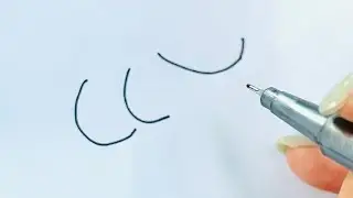 How to Draw Monster from Letter CCC Very Easy