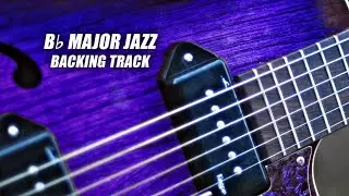 Bb Major Jazz Swing Guitar Backing Track | Basic Chords