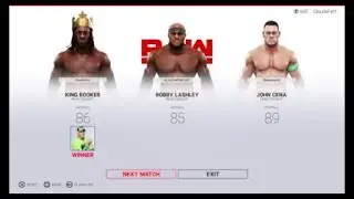 WWE 2K19 Online - Triple Threat - John Cena vs Booker T vs Bobby Lashley
