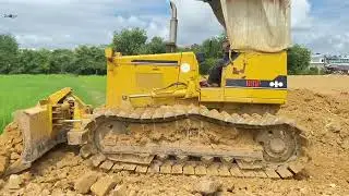 BEAST MODE Activated Komatsu Bulldozer in the Rain