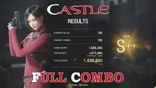 Resident Evil 4 Remake The Mercenaries Ada S++ Rank (Castle) - No Commentary