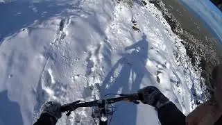 Με mtb στα χιονισμένα Ρόδα Αταλάντης