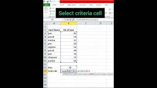 Learn how to use sumifs() formula in excel