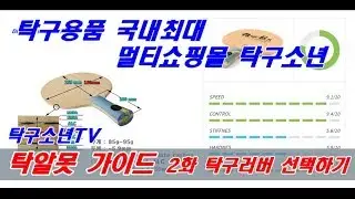 [탁구소년TV 탁알못 가이드] 2편 탁구러버 선택하기 (독일 러버연구소 ESN 과 다마스 버터플라이)