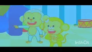 flying cubes effects v five little monkey 🐵💫🐒🛏️