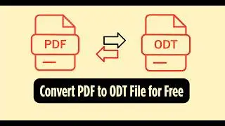 How to Convert PDF to ODT Online 🔥 Free PDF to ODT Converter | Convert PDF to OpenDocument Text