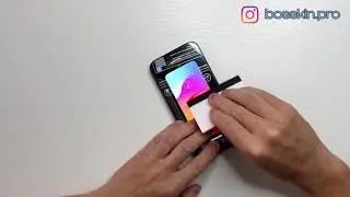 Как установить защитную гидрогелевую пленку на экран телефона? Видеоинструкция BOSSKIN