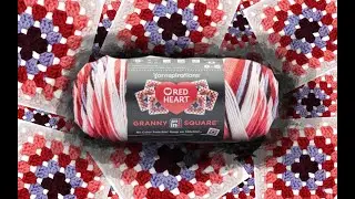 I Actually Like This Yarn?! Red Heart All In One Granny Square