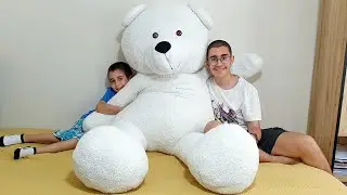 Berat ile Buğraya Dev Peluş Ayı Sürprizi Yaptım