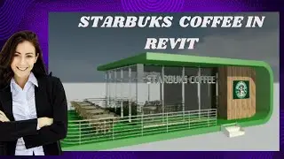 STARBUCKS COFFEE IN REVIT l Add  C Shape Elements In Revit #architecture #bimrevit #interiordesign