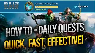 RAID Shadow Legends | DAILY QUESTS | HOW TO | FAST TIPS