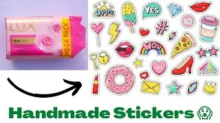 How to Make Stickers/ DIY Stickers / Handmade Stickers / Homemade Stickers