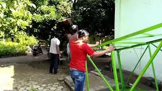 VIRAL MENDIRIKAN TOWER MASJID SEBERAT HAMPIRN 1 TON DENGAN CARA MANUAL