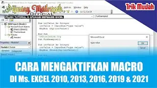 Cara Mengaktifkan Macro di Microsoft Excel