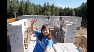 VLOG #5 Кладка стен из газосиликатных блоков