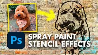How To Make Realistic Street Art and Spray Paint Stencil Effects in Adobe Photoshop