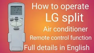 LG AC Remote Functions Explained | Easy English Guide