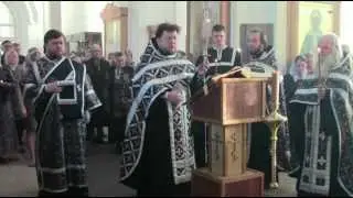 Служба 12-ти Страстных Евангелий в Щегловской обители