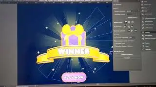 Game UI Reward Pop Up Page Winner Design Presentation In Adobe Illustrator Taking Apart GUI Preview