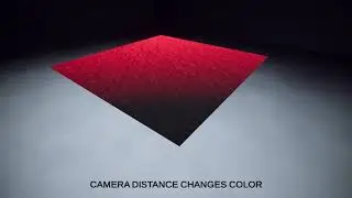 Unity shader - Color changes depending on camera distance / Shader graph