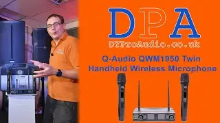 Q-Audio QWM1950 Dual Handheld Wireless Microphone Unboxing and Demo | DYProAudio