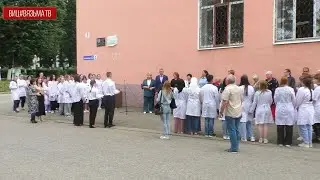 Открытие таблички фельдшеру Н.А. Соколовой состоялось на здании Вяземского медколледжа