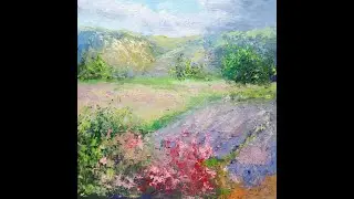 Этюд с холмами.Etude with hills.