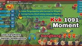 Lordsmobile - KvK F2P Gear solo trap C24, gangbang 🥵 trap LM Indonesian. Use earphone for DJ music