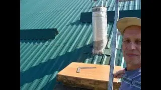Вытяжная труба на крыше. часть 2