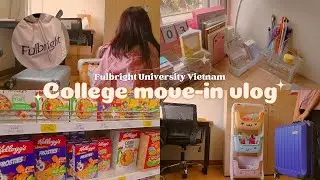 MÌNH CHUYỂN VÀO KÝ TÚC XÁ (*´▽`*) college move-in vlog ✧ Fulbright University Vietnam