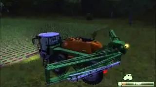 Пульверизация сенны в Farming Simulator 2015