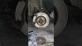 Тормозной диск, стачиваем выработку